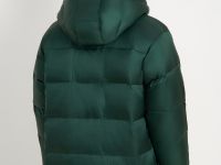 Пуховое полупальто с воротником-стойкой