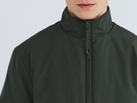 Утеплённая куртка с воротником-стойкой, Зеленый