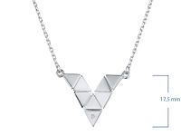 Колье из серебра с бриллиантом э0601кл03193300