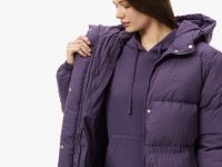 Женская парка Lacoste с капюшоном