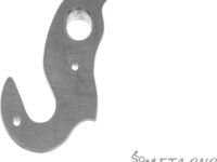 Держатель заднего переключателя &quot;петух&quot; Meta №56 фрезерованный (серебристый)