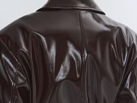 Тренч из искусственной кожи O'STIN x Яндекс Книги, Фиолетовый