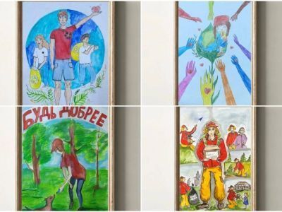 В Якутии дети нарисовали, какими они видят волонтеров