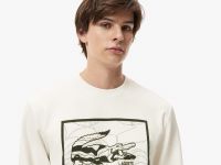 Мужской хлопковый свитшот Lacoste стандартного кроя