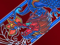 Подарочный набор закладок "Драконы эпохи Мин" (металл, кожа)