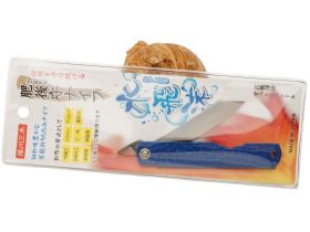 Складной нож Nagao Higonokami Water splash, 80мм, сталь Aogami, рукоять металл, синий