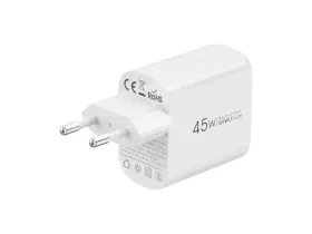 Сетевое зарядное устройство WIWU Ark GaN Fast Charger 45W Type-C (Wi-U035) (белый)