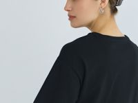 Футболка с декоративным узлом, Черный