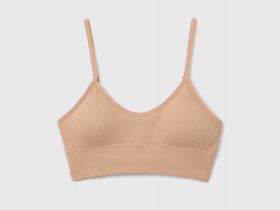 Базовый топ с вкладышами, Бежевый