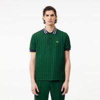 Мужское поло Lacoste классического кроя с монограммой