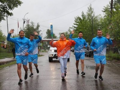 Алданский район встретил огонь VIII игр «Дети Азии»