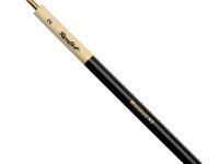 Кисть колонок №2 плоский Roubloff "Миниатюра" ручка скошенная утолщенная