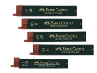 Набор грифелей для механического карандаша "Super Polymer" 12 шт, 0,5 мм 2B