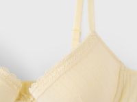 Жёлтый бюстгальтер с кружевом Глория Джинс