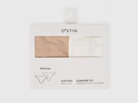 Трусы-бразилиана, 2 шт., Бежевый