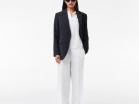 Женское поло Lacoste свободного кроя