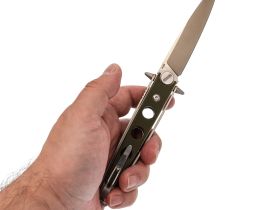 Складной рамочный нож НОКС Наутилус, сталь AUS8, рукоять G10, зеленый