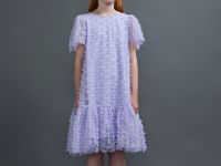 Платье с бантиками для девочек, Фиолетовый