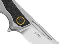 Складной нож Kizer Draca, сталь S45VN, рукоять алюминий/карбон, серый/черный