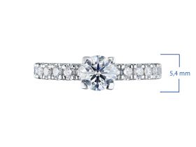 Кольцо из белого золота э4012кц01144400_white