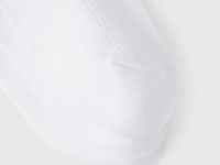 Носки в рубчик, 3 пары, Белый