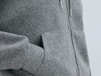 Толстовка на молнии со стопперами, Серый