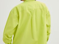 Рубашка из хлопка с акцентными рукавами