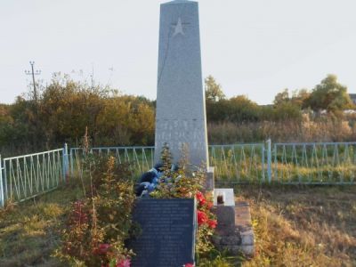 Братская могила партизан, расстрелянных немецко-фашистскими захватчиками в январе 1942 года