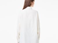 Женская хлопковая рубашка Lacoste Loose Fit