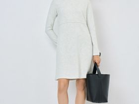 Платье мини А-силуэта, Белый