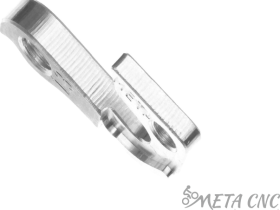 Держатель заднего переключателя "петух" Meta №13 фрезерованный (серебристый)