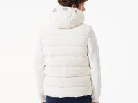 Мужской утеплённый стёганый жилет Lacoste с капюшоном