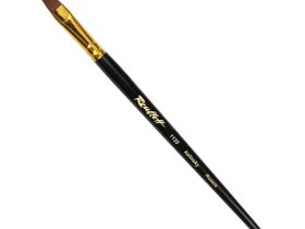 Кисть колонок №16 плоская Roubloff "1125" короткая ручка