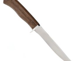 Нож филейный Пескарь, сталь 65х13, орех