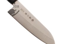 Кухонный Шеф нож Сантоку Tojiro Western Knife F-331, сталь VG-10, рукоять стабилизированная древесина, черный