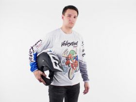 Velosklad Джерси Velosklad Лось, цвет Белый, ростовка 46