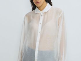 Блузка из лиоцелла, Белый