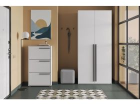 Распашной шкаф Кимбол 2-100x210 Белый