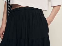 Юбка-макси А-силуэта на резинке