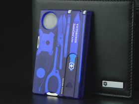 Швейцарская карта Victorinox SwissCard Lite, сталь X50CrMoV15, рукоять ABS-Пластик, синий