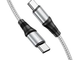 Кабель Hoco X50 Exquisito (Type-C) на (Type-C) 5A/100W 100см (серый)