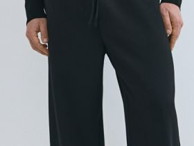 Широкие брюки на кулиске, Черный