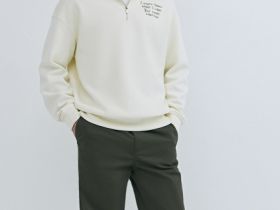 Базовые брюки из твила, Зеленый