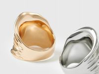 Кольца с фактурой коралла, 2 шт., Мультицвет