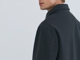 Куртка из пальтовой ткани, Серый