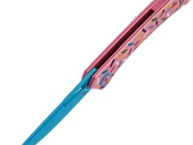 Нож складной Mr.Blade Finch Doughnut, сталь AUS-8 BL, рукоятка G10 Pink