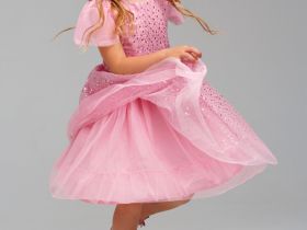 Карнавальный костюм текстильный для девочек: платье, шляпа