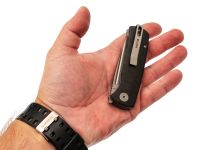 Складной нож Petrified BELUGA, сталь 14C28N, рукоять Carbon Fiber