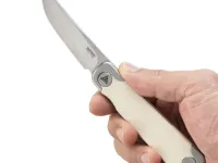 Складной нож SRM 131M-GT Enso bead blast сталь 14C28N, рукоять Ivory G10