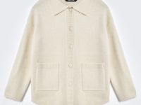 Кардиган свободного силуэта с отложным воротником